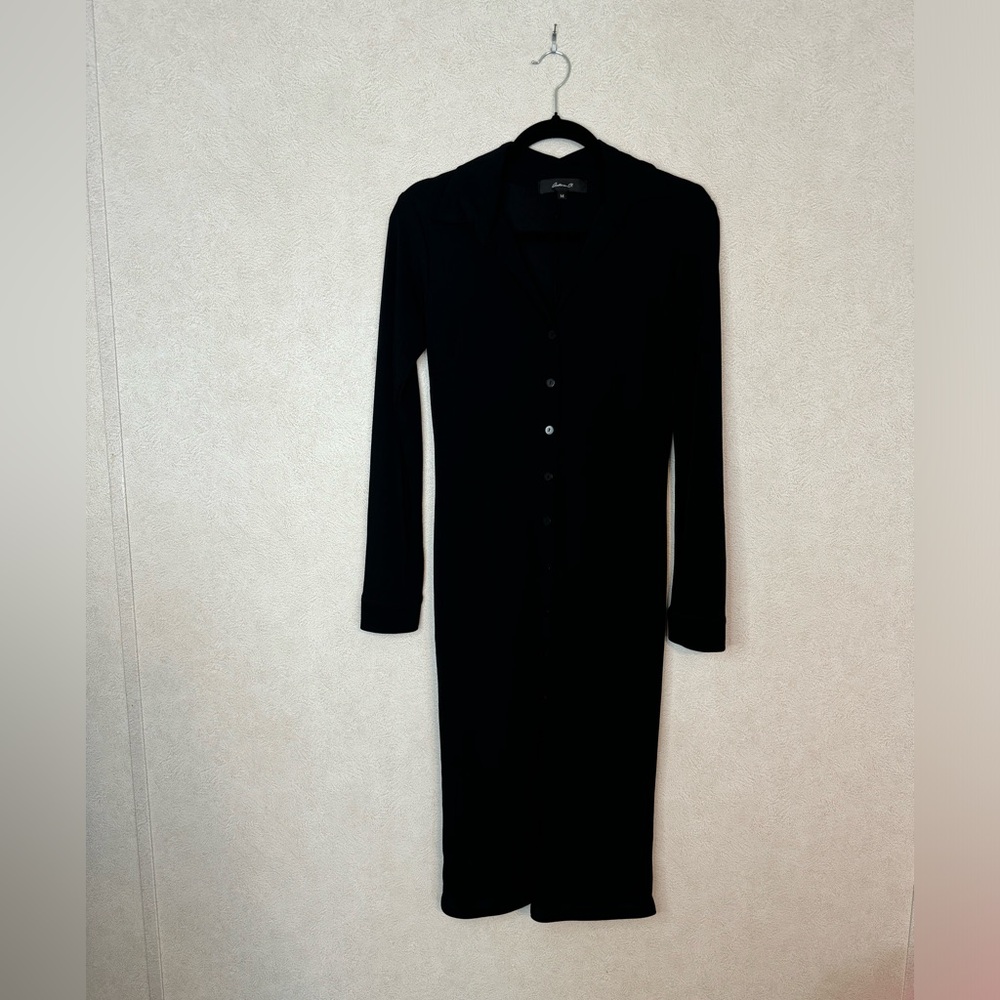 Arden B Button Front Mesh Shirt Dress Size Medium